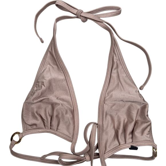 Victoria Secret Triangle Pink Swim Top Medium *Minor Cuts* - Picture 1 of 6